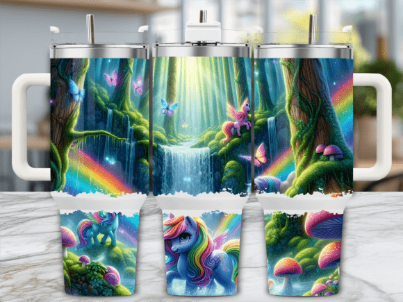 Enchanted Forest Unicorn 40oz Tumbler
