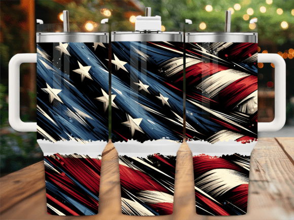 Grunge American Flag Stars 40oz Tumbler Review