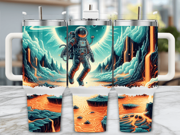 Lava Planet Astronaut Tumbler Wrap Review