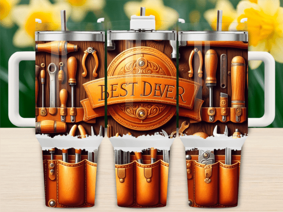 Leather Tools Best Ever Dad 40oz Tumbler