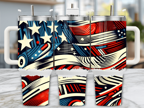 Retro Vintage Flag Design 40oz Tumbler Review
