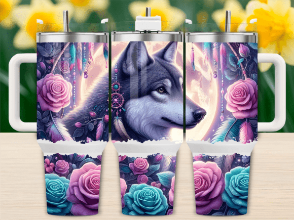 Romantic Wolf Moon Rose 40oz Tumbler Review